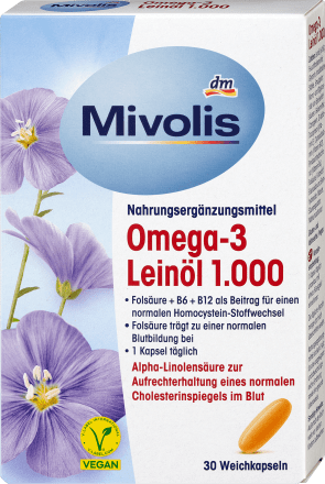 Omega-3 亞麻子油膠囊1000mg 30粒